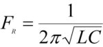 Resonant-frequency-formula