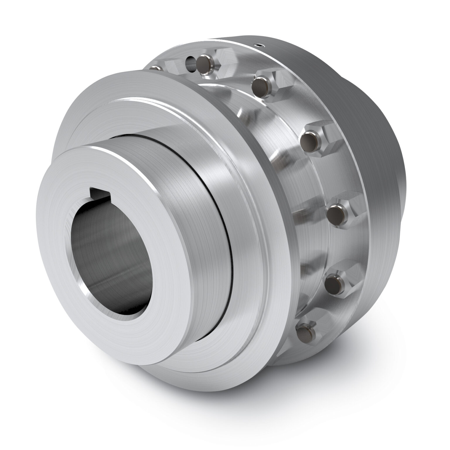 Flangedsleeve, double engagement disconnect couplings