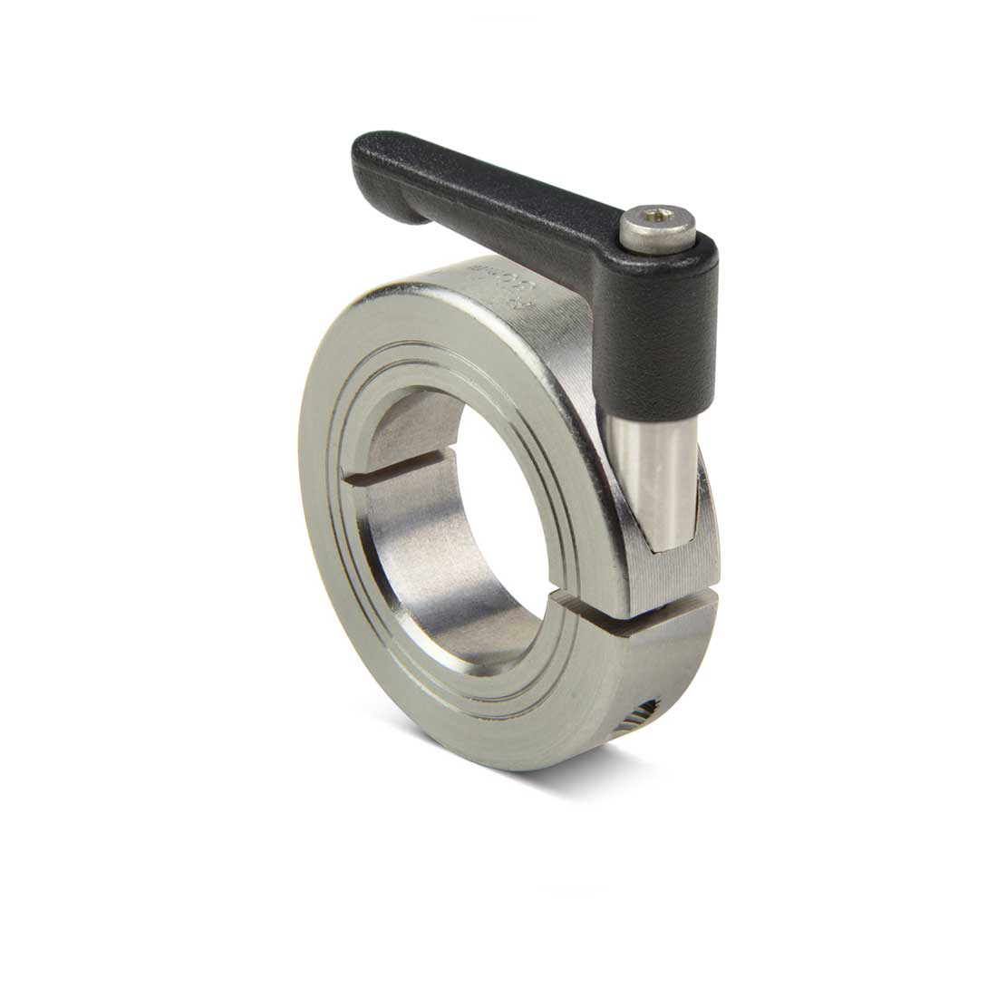 Quick clamping shaft collars with clamping lever from Ruland