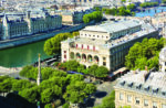 Théâtre du Châtelet and Seine river seen from Tour Saint-Jacq