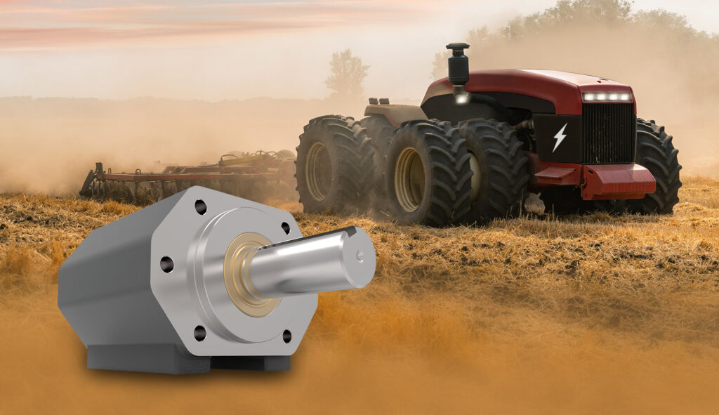 Electrified and Partially-Electrified Heavy-Duty Tractors benefit from mechanical load support, protecting the electric motors from radial and axial loads for a longer lifespan.  OHLAs provide both load support and a contamination barrier to protect the motor against water, dirt, and debris.