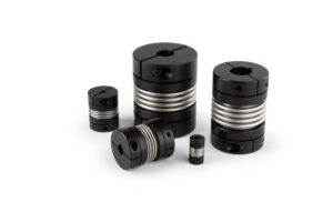 Ruland bellows couplings and disc couplings now have bores up to 1-3/4 in (45 mm) and torque up to 14,000 in-lbs (158 Nm)